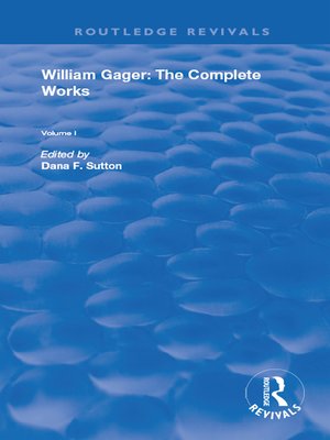 cover image of William Gager